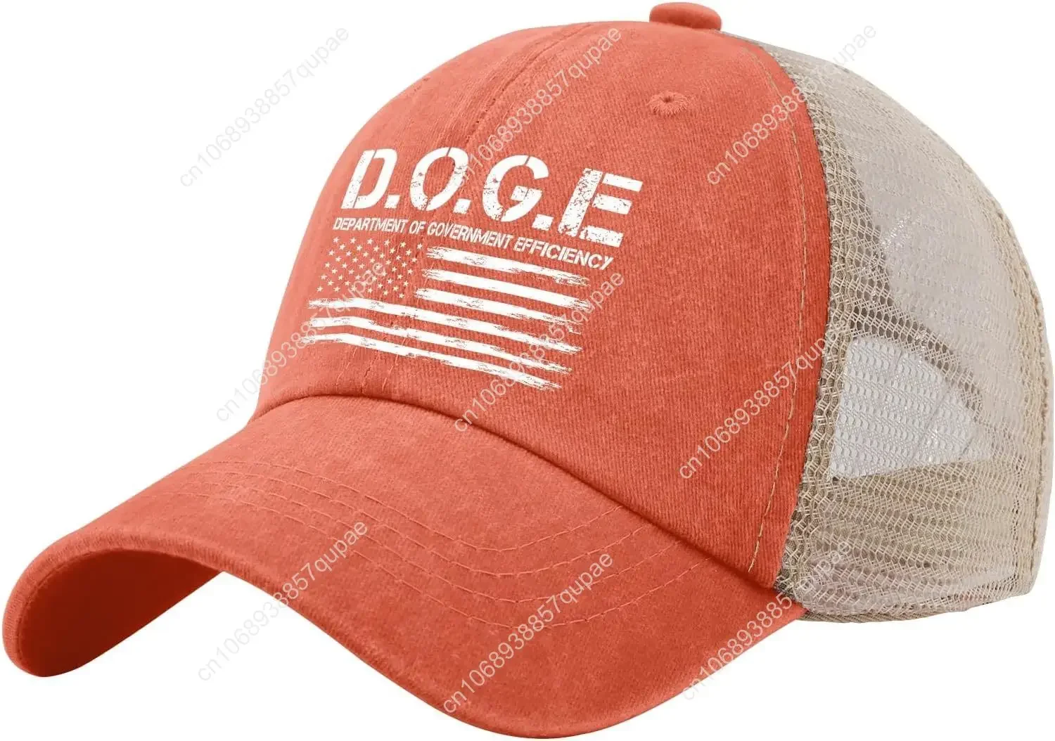 DOGES D.O.G.E. Topi Bola Pria Efisiensi Pemerintah Topi Trucker untuk Wanita Topi Tutup Topi Matahari Trendi