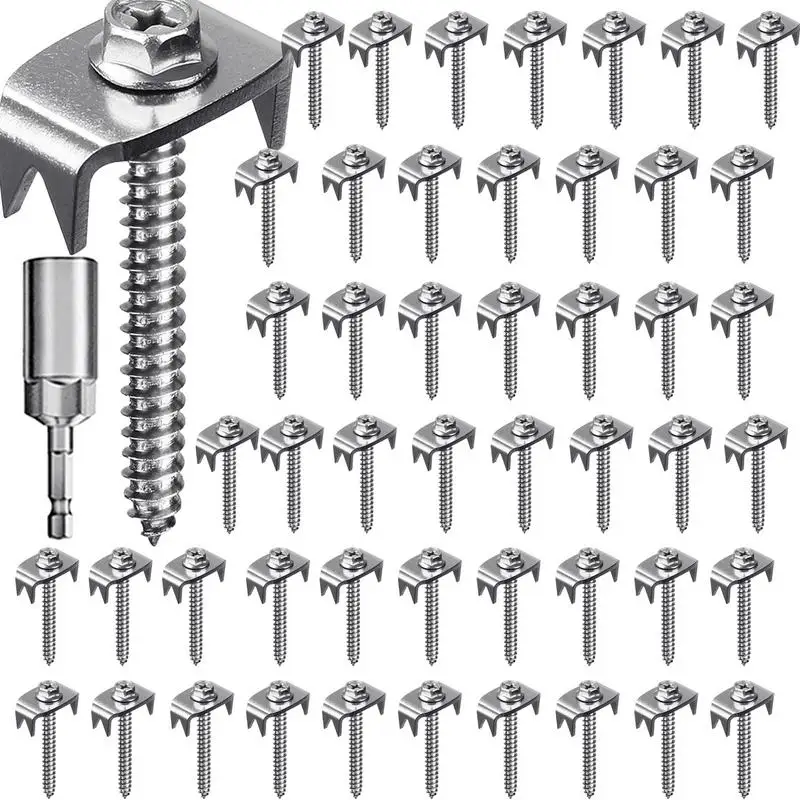 

Fence Fasteners Fence Fasteners With Wire Fixer 50x Fence Staple Nails With Wire Fixer Fence Fasteners For Wire Mesh And Woven