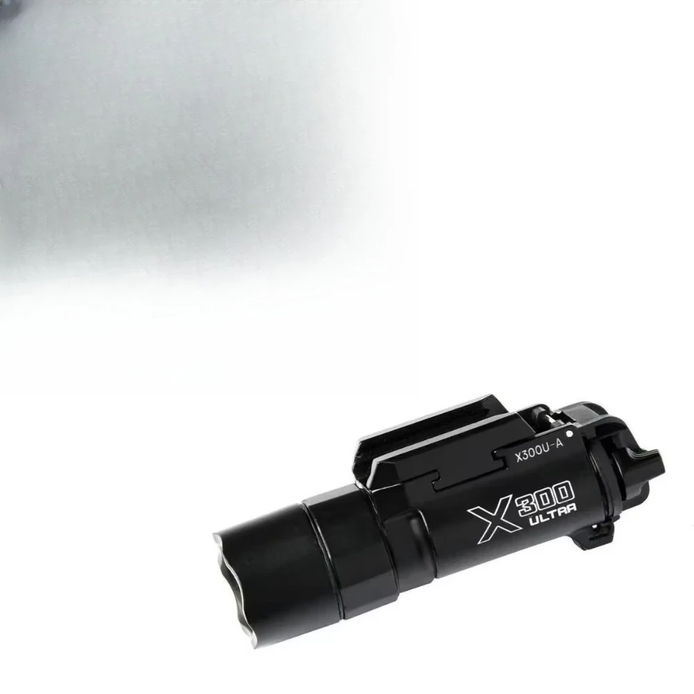 Adjustable Rail X300 Ultra Mini Flashlight X300U-A Alloy Body Under Mount LED Torch Outdoor Game Model Lighting Tool