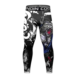 Cody Lundin Ferociou BJJ Gorilla Printed MMA Leggings sublimation spandex Quikly Dye Gym Fitness Base Layer Soft Workout Pants