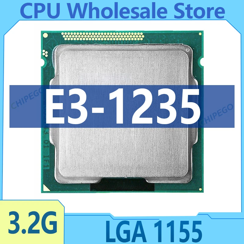 Xeon E3-1235 E3 1235 3.2GHz features a quad-core CPU processor 6M 95W LGA 1155