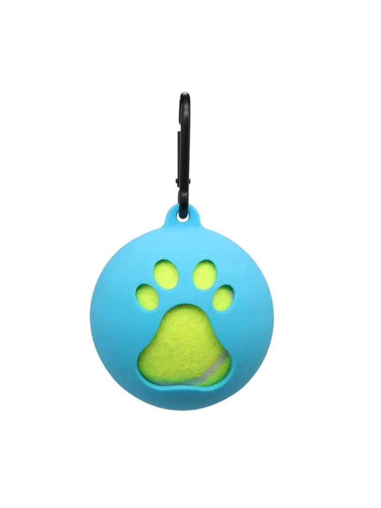 Portable Pet Ball Cover Holder with Dog Leash Attachment Standard Tennis Ball Holder for Easy Outdoor Adventures