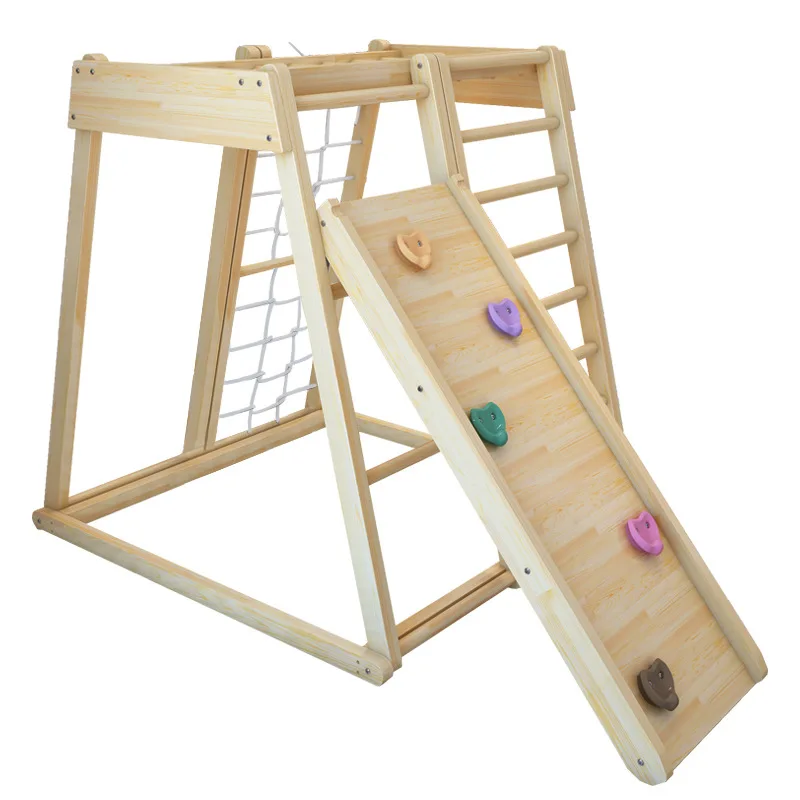 Triángulo de Escalada de Madera Montessori, Tipi, Gimnasio de Juegos, Set de Juego para Interiores de Madera