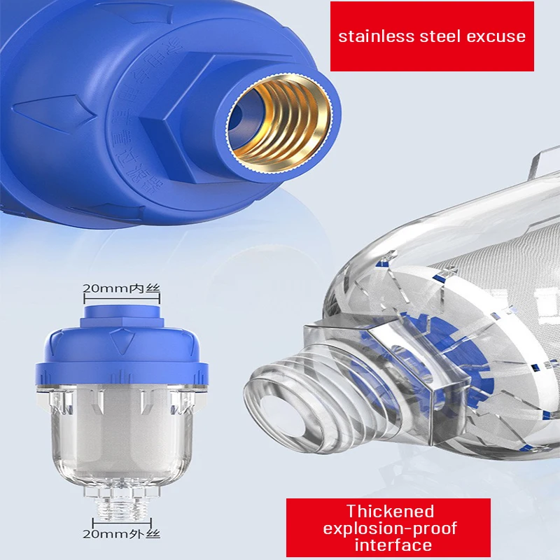 เครื่องทำน้ำอุ่น Pre-Filter สำหรับครัวเรือนก๊อกน้ำ,เครื่องซักผ้า,ห้องน้ำ,ฝักบัวได้อย่างมีประสิทธิภาพกรอง Limescale
