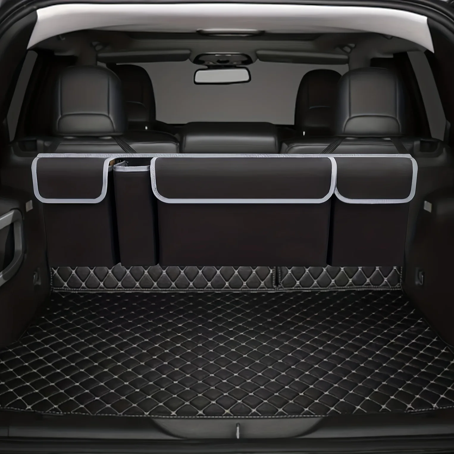 Versatile Oxford Cloth Car Trunk Storage Bag Rear Seat Back Hanging Vehicle Organizer Box for Automobile Interior