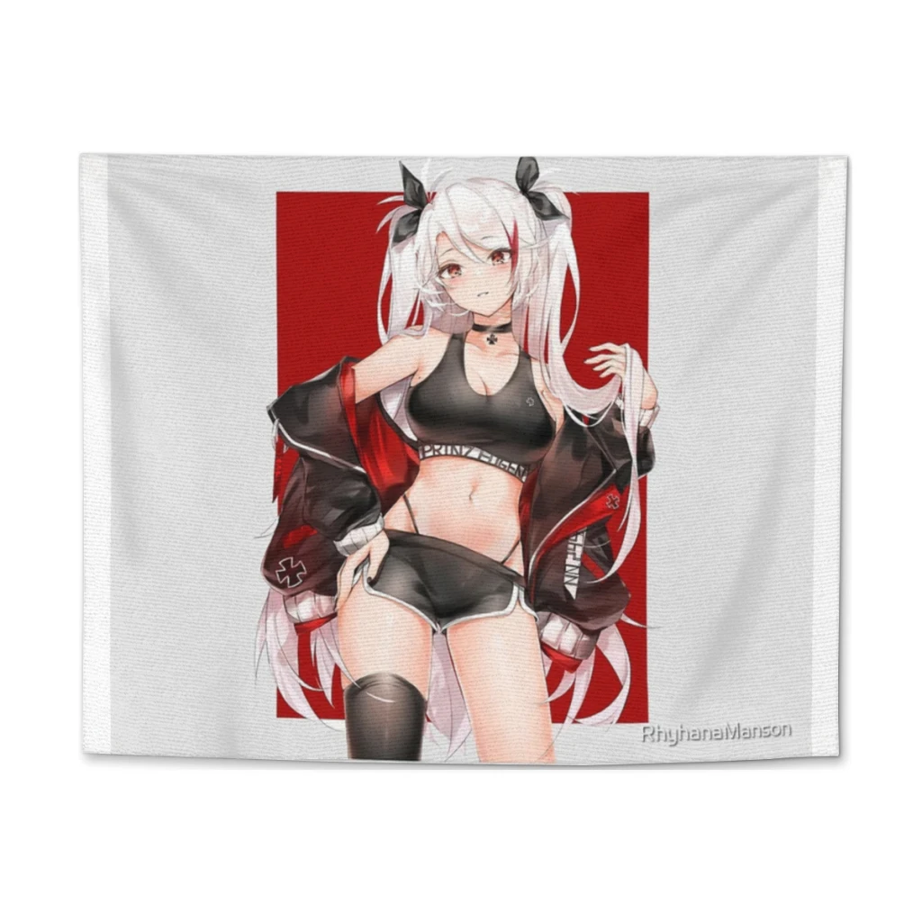 Prinz Eugen Tapestry  Home Decoration Aesthetics Large Fabric Wall Hanging Carpet Dorm Backdrop Sofa Blanket