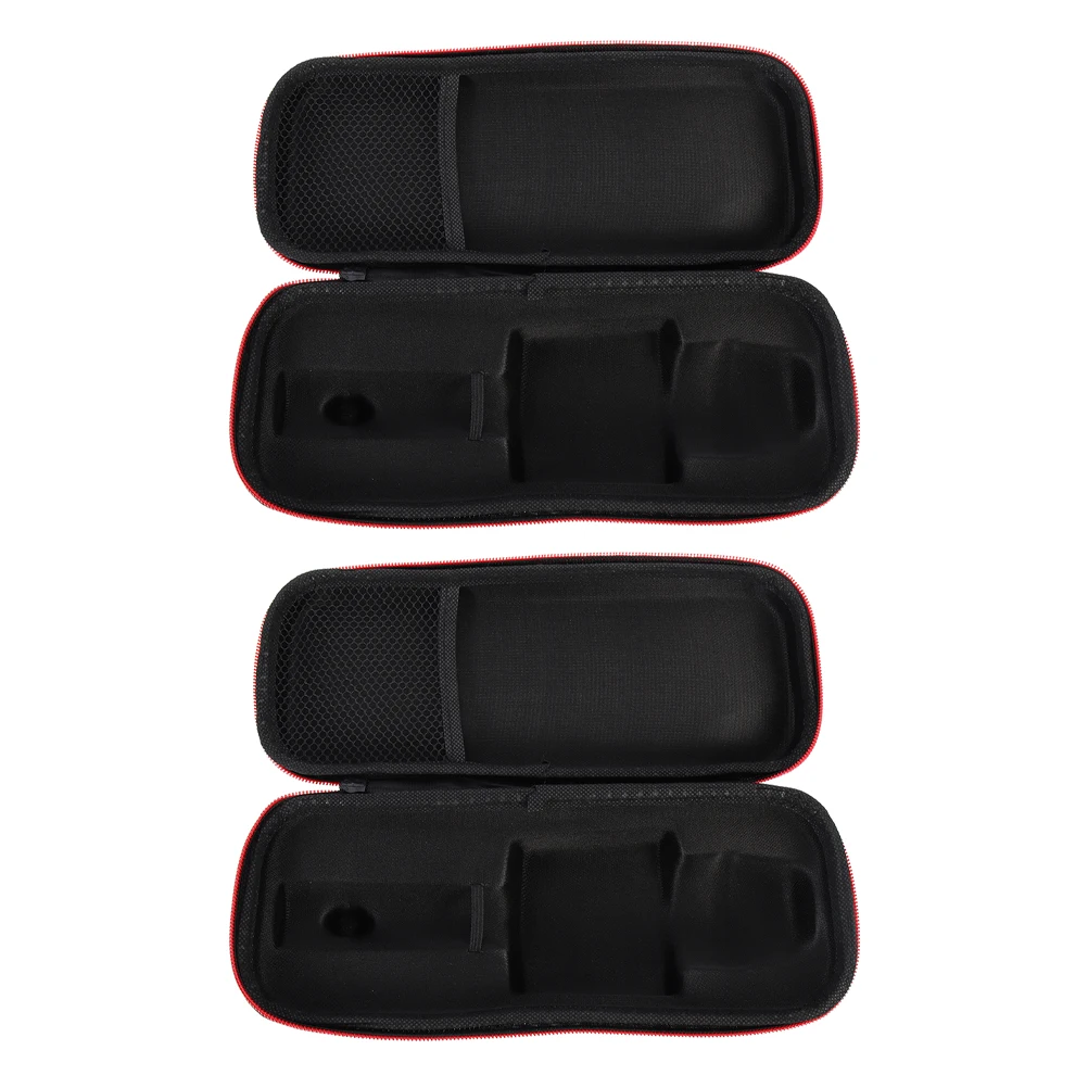 

2Pcs Stylish Microphone Storage Case With Large Capacity Travel Pouch For Mic Equipment Protection