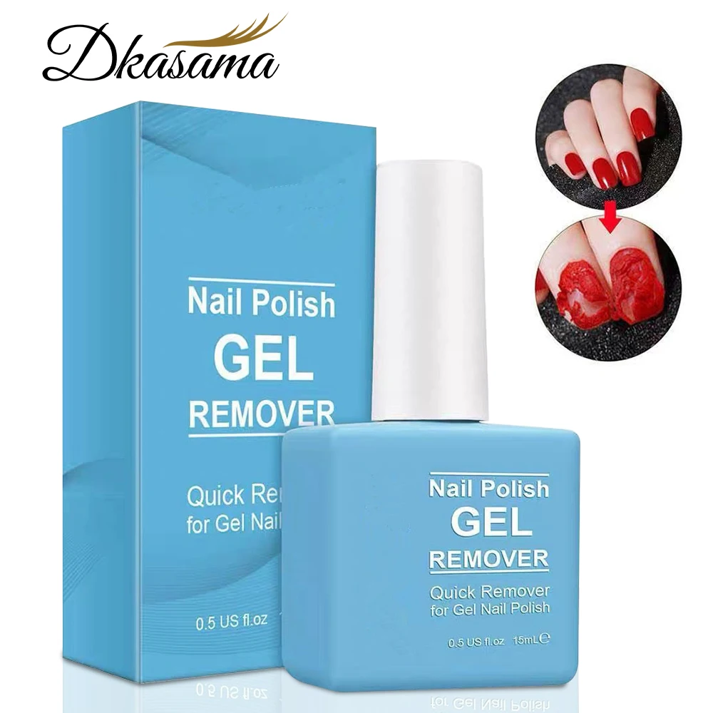 Dkasama 15ml Nail Gel Polish Remover Quickly & Easily UV Gel Polish Removes Professional Non-Irritating Nail Art For Manicure