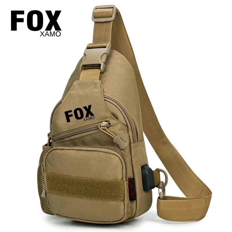 Foxxamo Cycling Multifunctional Men's Outdoor Tactical Sports Portable Fishing Bag Climbing Multi-Purpose Crossbody Fishing Bag