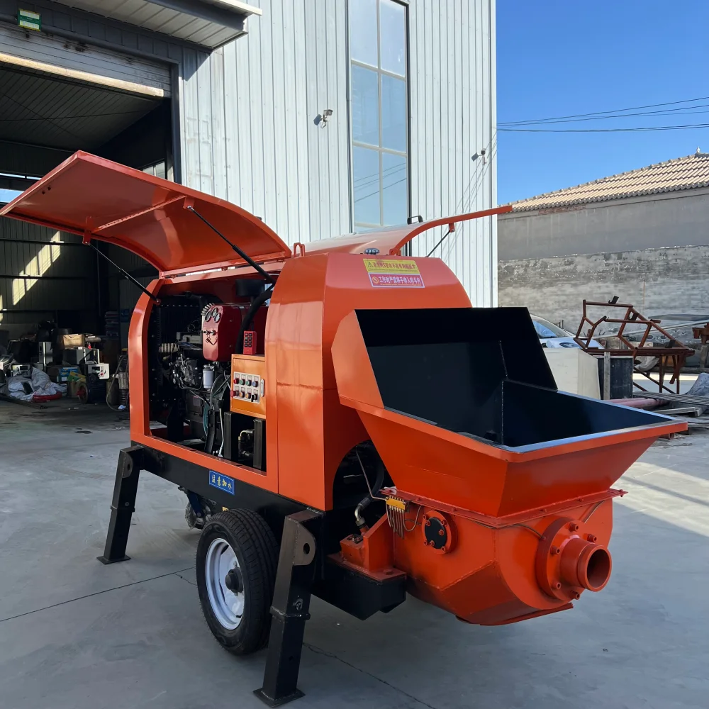 Electric  Dual-Power High-Efficiency Wet Concrete Pump Mixer - 20m Vertical Transfer for Construction Concrete Work