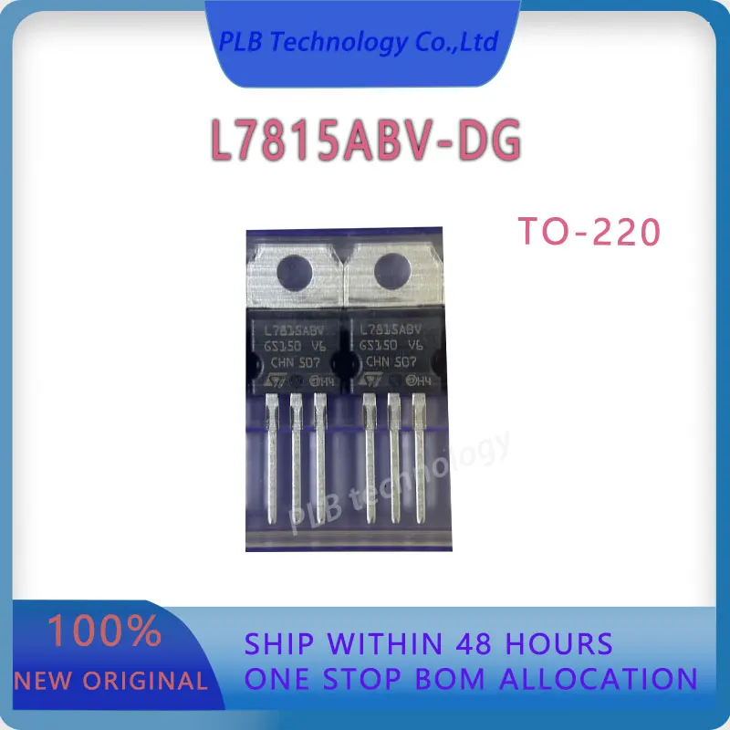 

Original L7815 L7815ABV-DG TO-220 Stock Integrated Circuit Electronic Linear Voltage Regulators IC Chip New