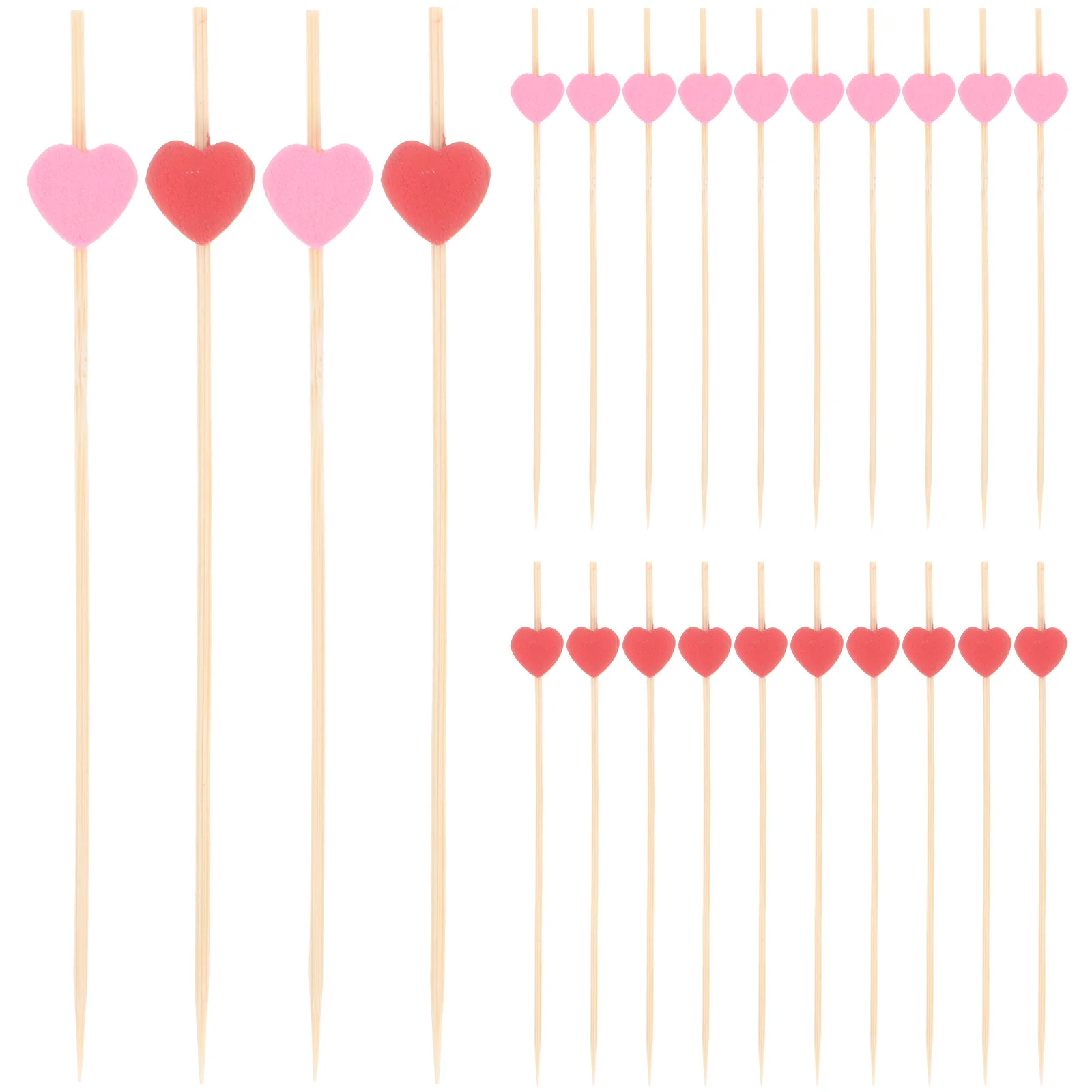 

300Pcs Wood Fruit Picks Elegant Appetizer Sticks for Grilled Meats Hamburgers Salads Snacks Party Supplies Wedding Baby Shower