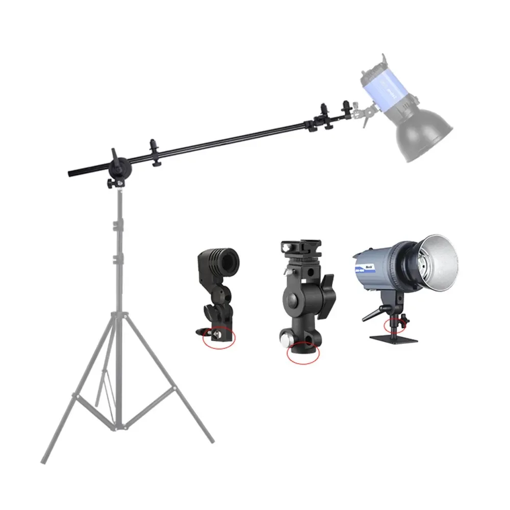 Selens Reflector Panel Holder Bracket Swivel Head Reflector Arm Support Telescopic Arm Top Light Sandbag Photography Accessories