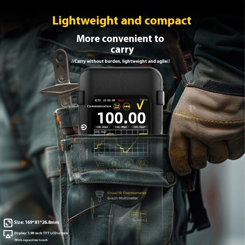 

Thermal Imaging Multimeter High Precision Multifunctional Portable Industrial Leak Detection Electronic Maintenance Thermometer