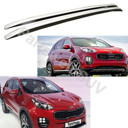 2Pcs Fit for KIA Sportage 2016 2017 2018 2019 2020 2021 Side Roof Rails Roof Rack Side Roof Rail Bars Silver