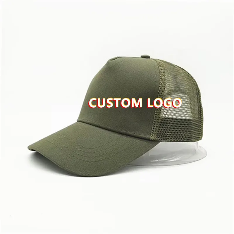 Gorras trucker con logo bordado, gorras deportivas transpirables con cierre a presión, gorras casuales para adultos con impresión de logo DIY, gorras de béisbol, gorros.