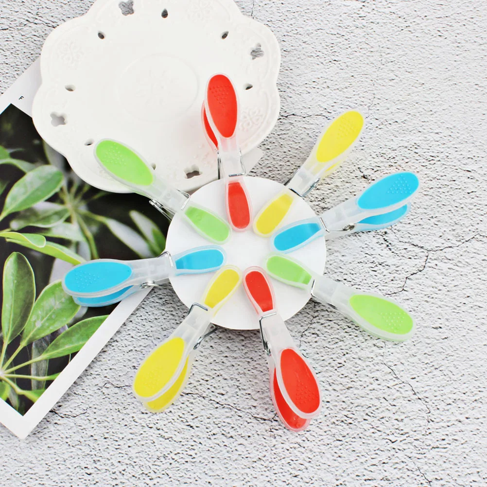 

24pcs Windproof Anti-Slip Clothespins Strong Hold Laundry Clips Blankets Socks Towels Non Marking Plastic Hangers