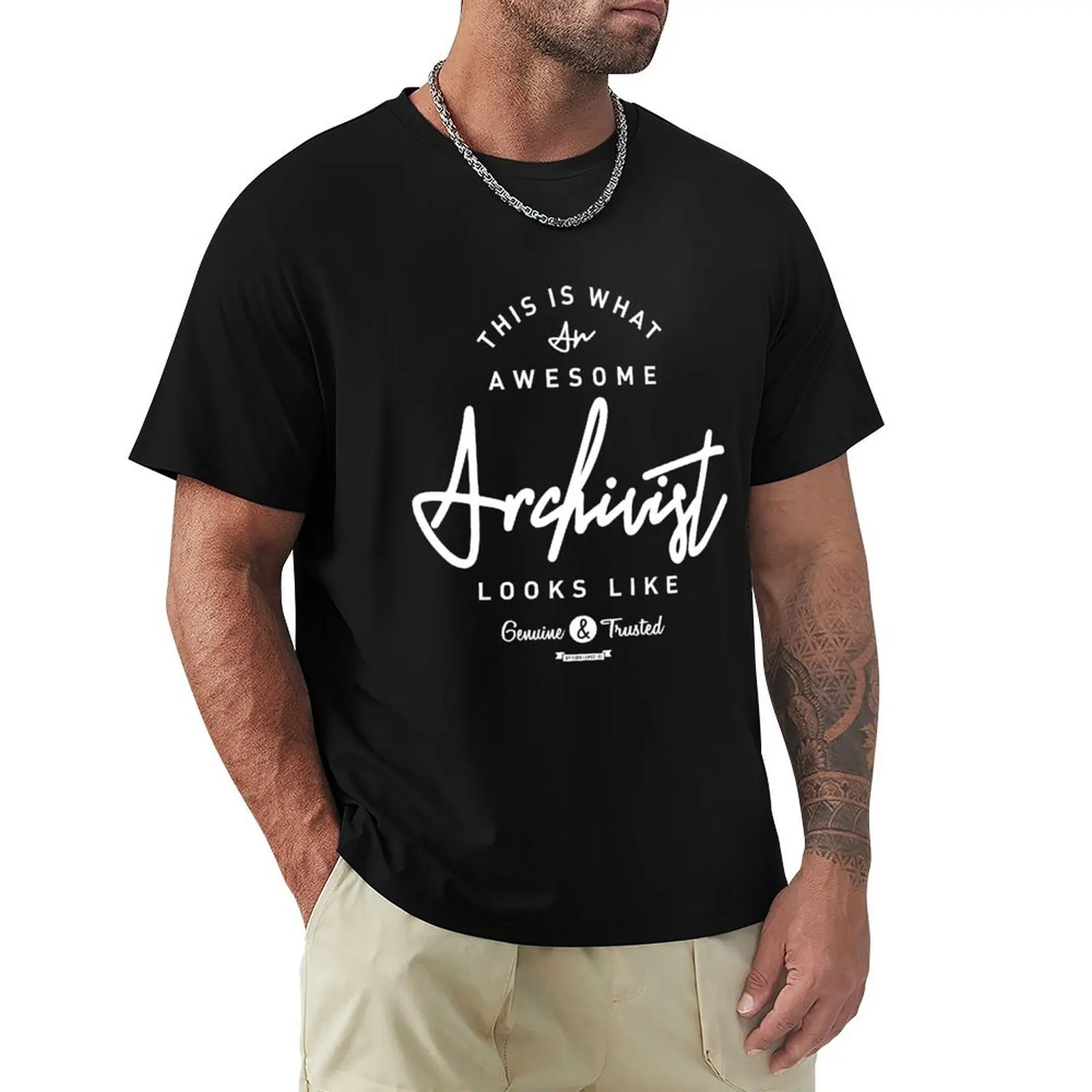 Archivist T-Shirt summer tops sports fans Blouse oversized sweat shirts, men