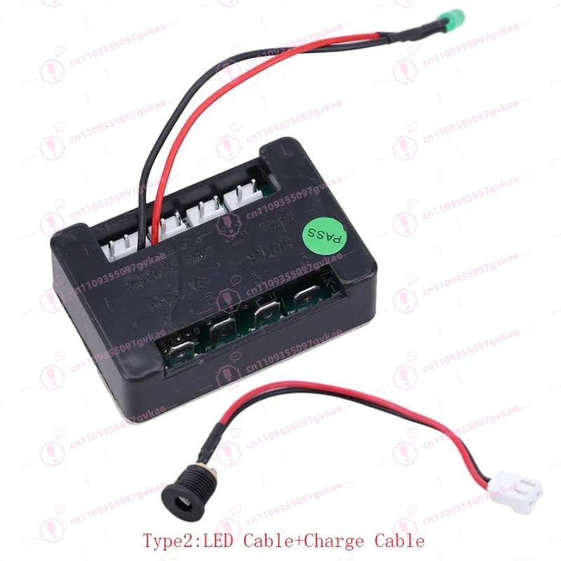 Electric Scooter Controller DC 24V 120W Electric Brush Motor Controller E-Scooter Part with Charge Cable and LED/Switch Cable
