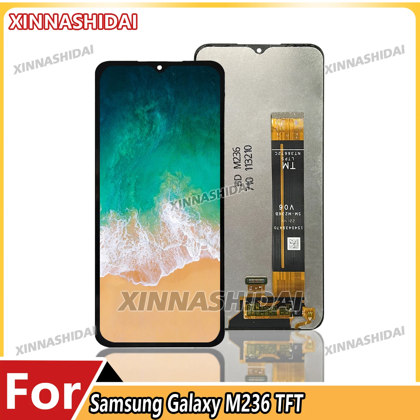 6,5' LCD für Samsung Galaxy M23 M236 M236B LCD-Display-Ersatz-Digitizer-Baugruppe mit Rahmen