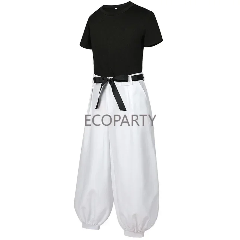 Mannen Anime Touji Fushiguro Cosplay Kostuum Korte Mouw Broek Outfit Fushiguro Toji Cosplay Pak Halloween Kostuum