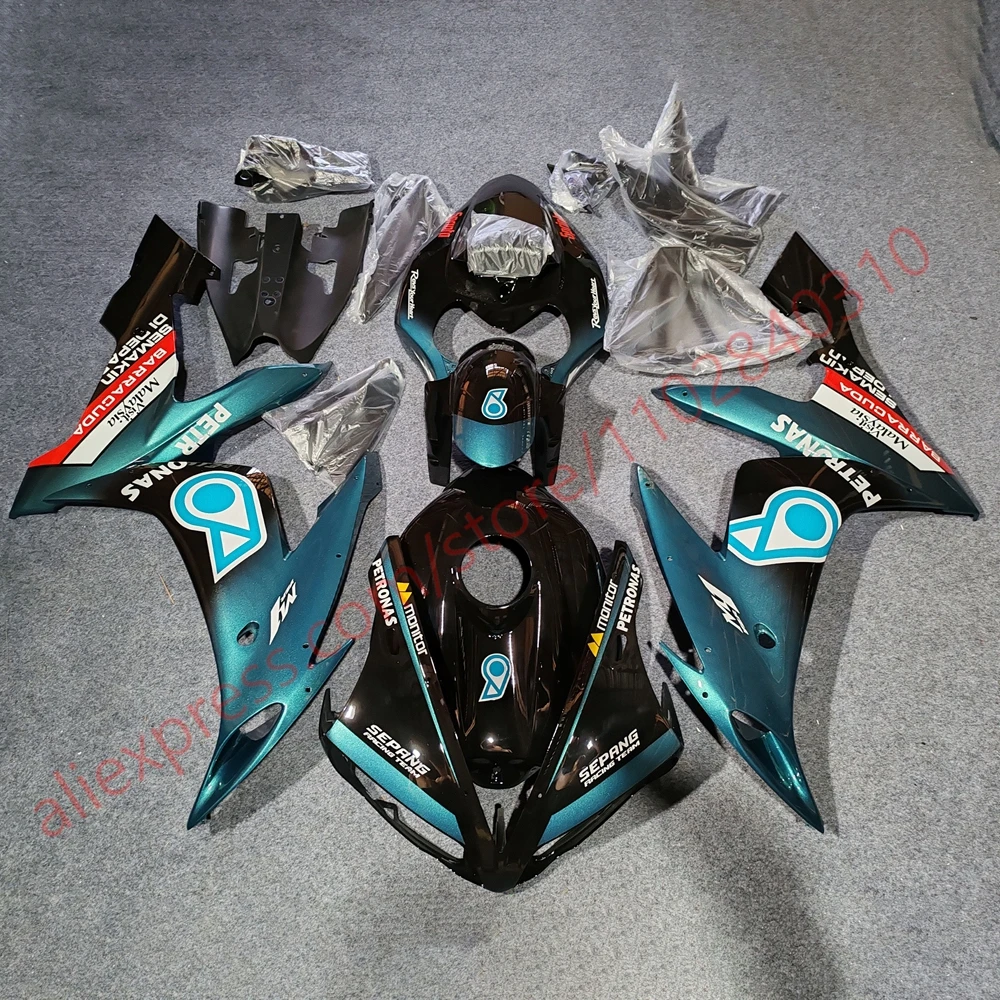 Image of Für Yamaha YZF R1 2004 2005 2006 Motorrad Verkleidungen YZFR1 04 05 06 Voll Verkleidung Injektion Karosserie Kit Gugel Panel Abdeckung ABS