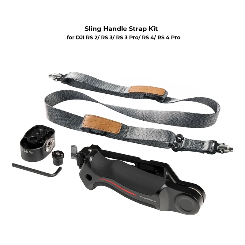 

SmallRig Sling Handgrip,Weight-Reducing Shoulder Strap Kit for D JI RS 4 / RS4 Pro / RS 3 / RS3 Pro / RS 2 / RSC 2 Gimbals 4383