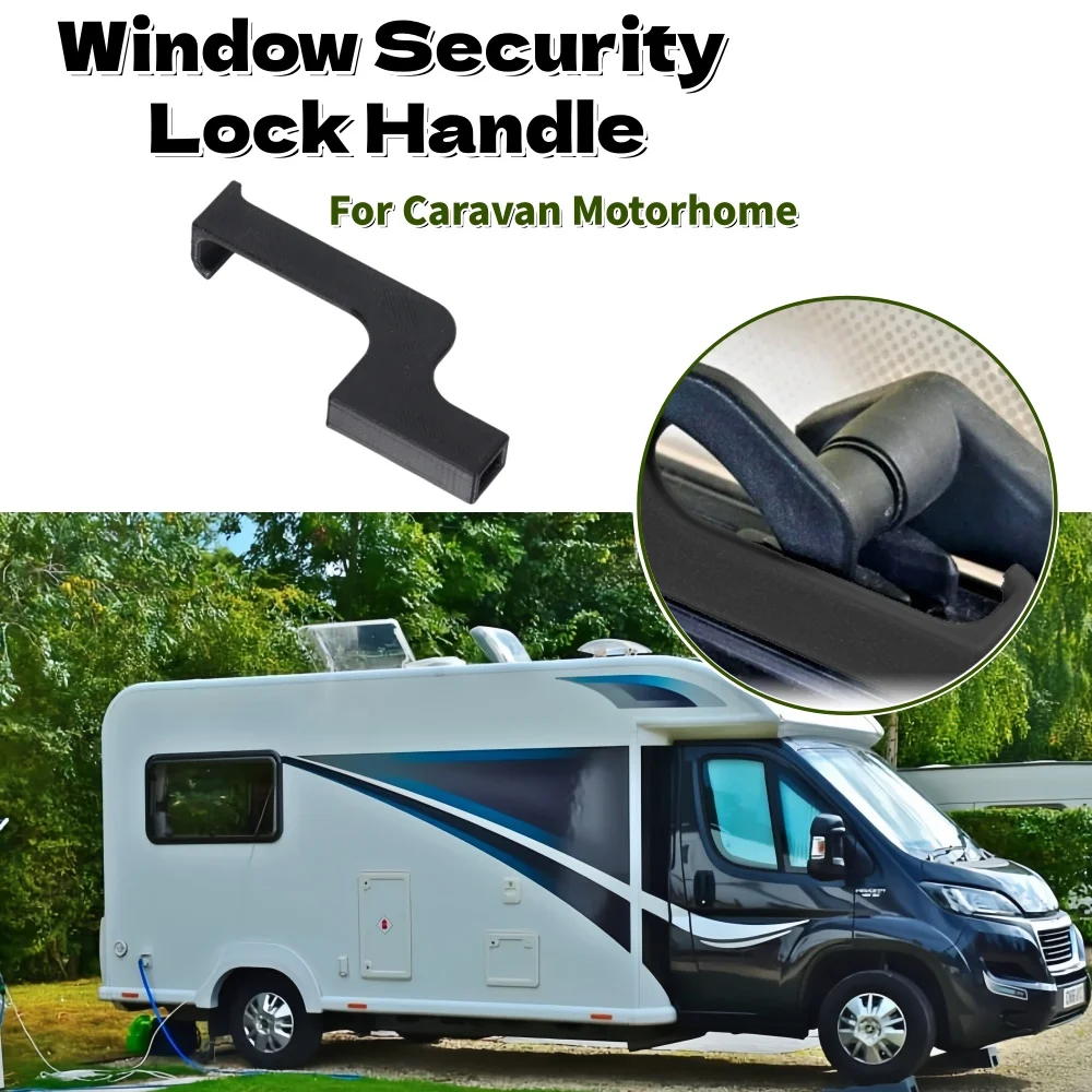 

Window Security Lock Handle RV Sided Window Handles Accessories Window Door Handles Securely Closed For Caravan Motorhome