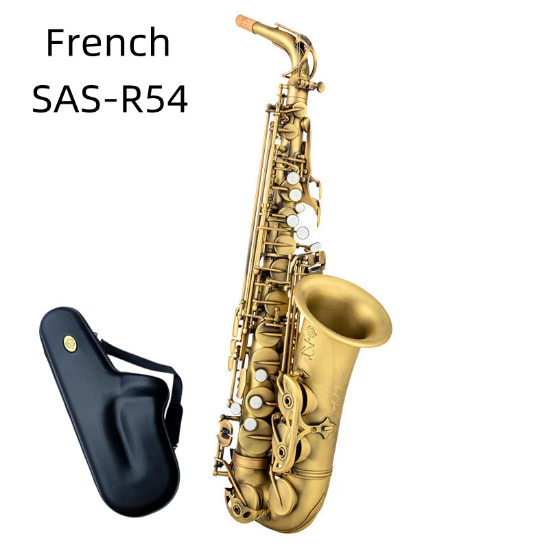 Alto Saxophone Reference 54 Antique Copper Plated E-flat Professional Musical Instrument With Mouthpiece Reed Neck Free Shippin