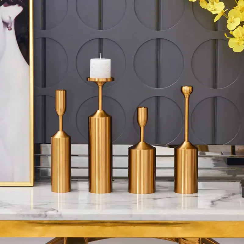 Candles Iron Decorative Holders Gold Stands Wedding Crystal Other Rustic Wall Stick  Wedding for Sets Metal Candle Holders