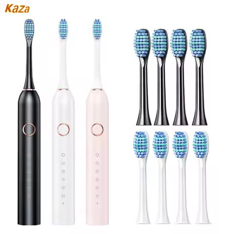 Sonic Electric Toothbrush for Adults Rechargeable Sonic Toothbrush with 8 Brush Heads 5 Modes Smart Timer Sonic Toothbrush