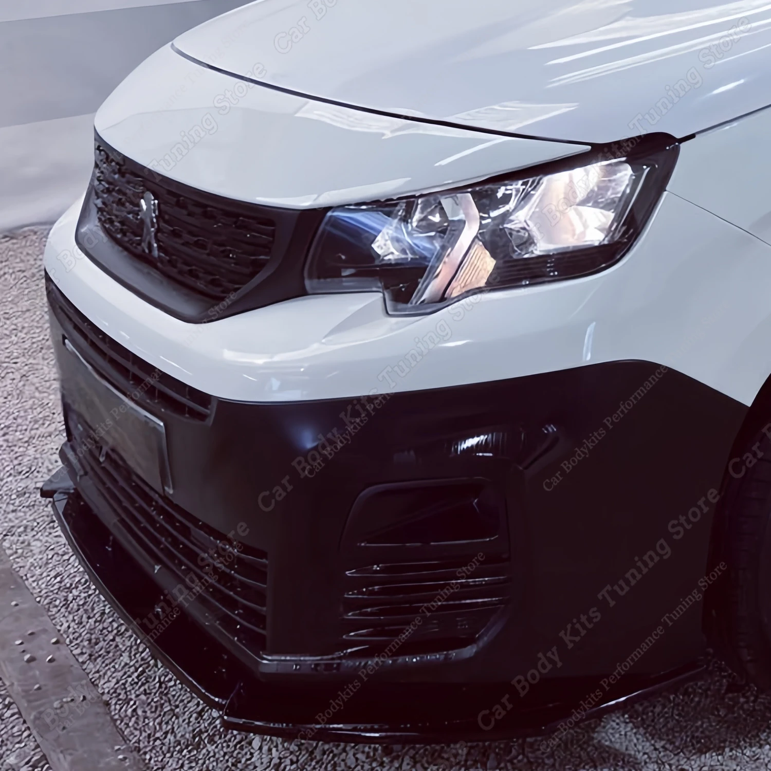 

Для Peugeot Partner III Maxton стиль передний бампер губный спойлер разделитель диффузор Partner Van MK3 2018-2023 комплекты предварительной подтяжки