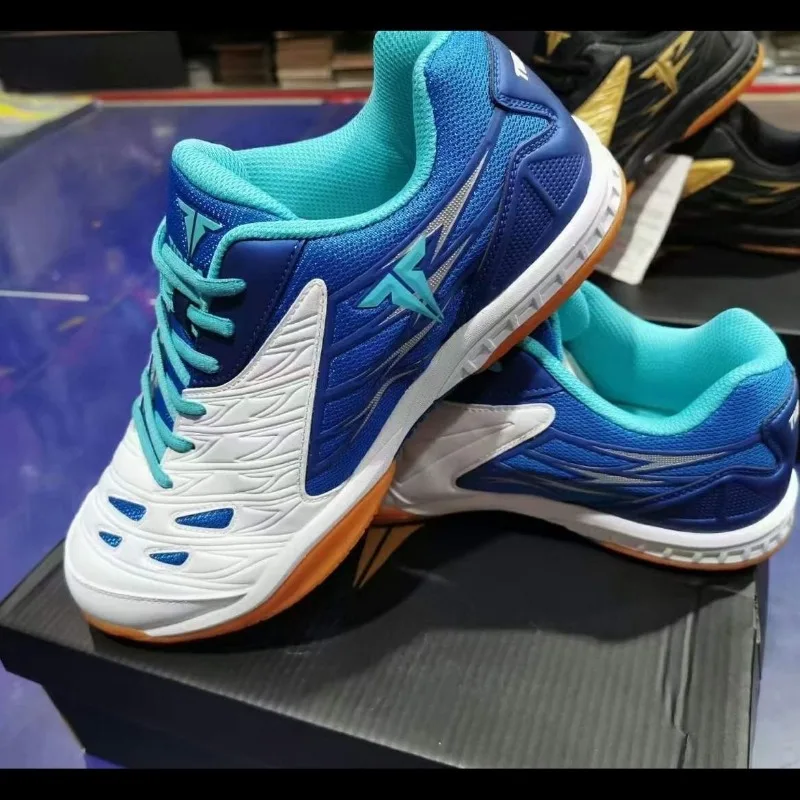 Chaussures de tennis de table professionnelles pour hommes et femmes, baskets portables unisexes, chaussures de sport respirantes pour couples, entraînement de badminton, marque de luxe