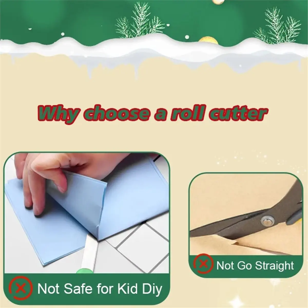 2pcs DIY Crafts Mini Paper Cutter - Portable Manual Cutting Machine with Handle for Gift Wrapping Packaging