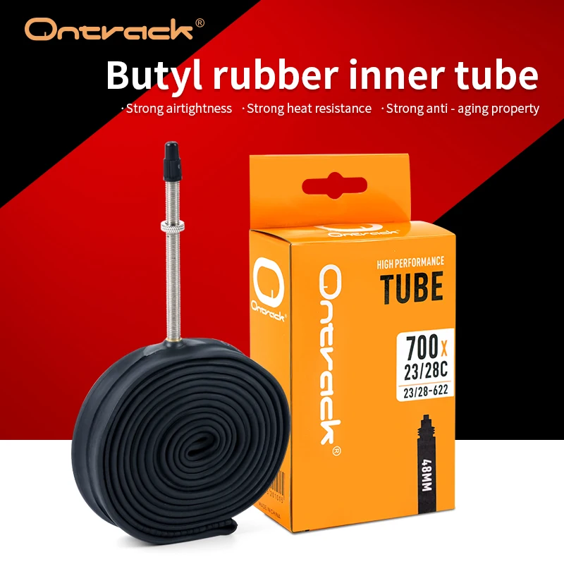 

Велосипедная камера Ontrack Butyl 700X18/28C FV48MM 60MM для шоссейных велосипедов