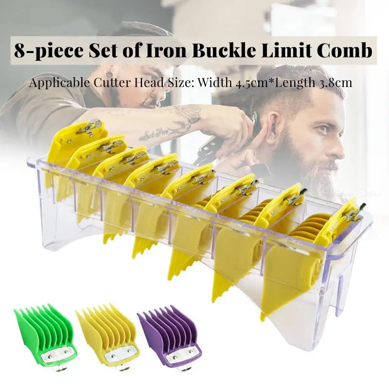 

For WAHL Universal Iron Buckle Clipper Guards Electric Clippers Hair Cutting Attachment Limit Comb 1.5/3/4.5/6/10/13/19/25mm