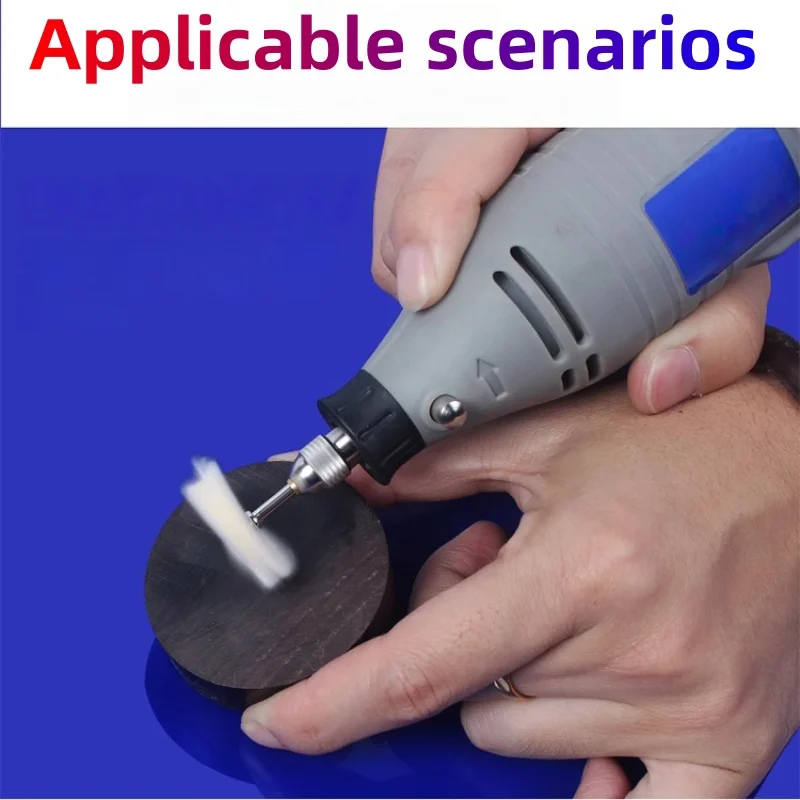 10 قطع من فرشاة تلميع خيط القطن، تستخدم لتلميع وتلميع المجوهرات الدقيقة أداة دريمل الدوارة