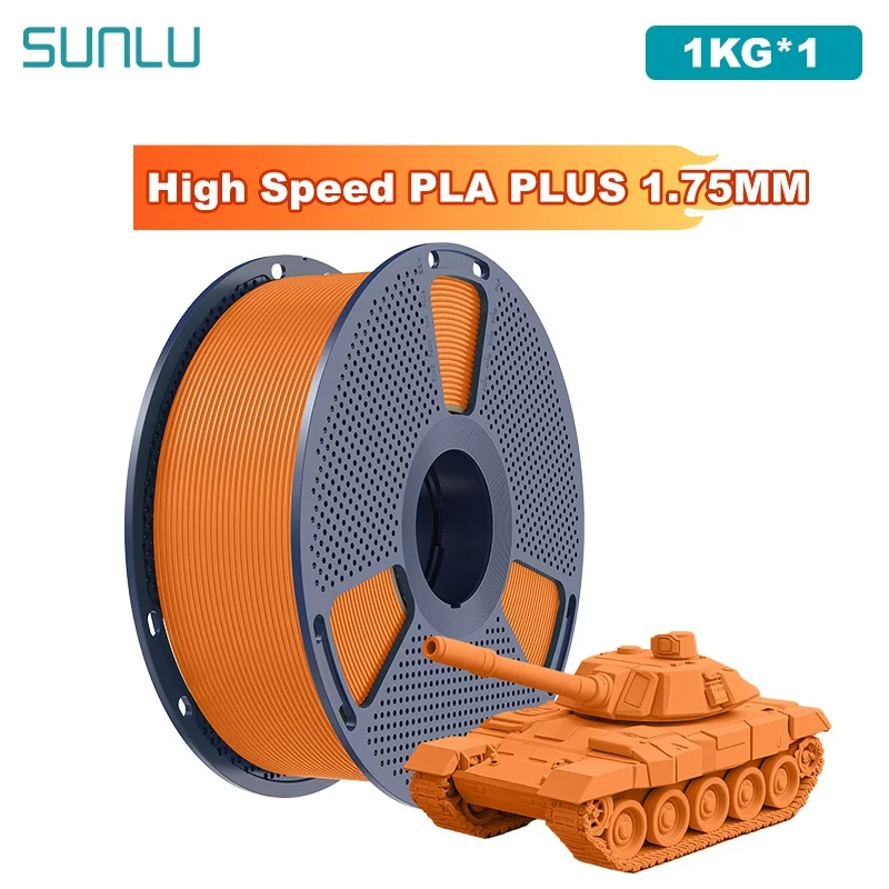 SUNLU 1KG Filament PLA PLUS haute vitesse 1.75mm 1kg bobine soigneusement plaie Filament d'imprimante 3D PLA adapté à la plupart des imprimantes 3D FDM