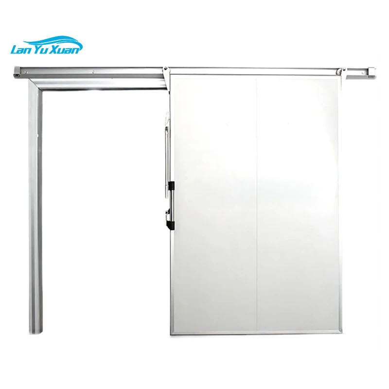 

Cold Storage Room Sliding Door Customized Stainless Steel Color Steel Sliding opening Door for walk-in freezer 2.7m *2.5m