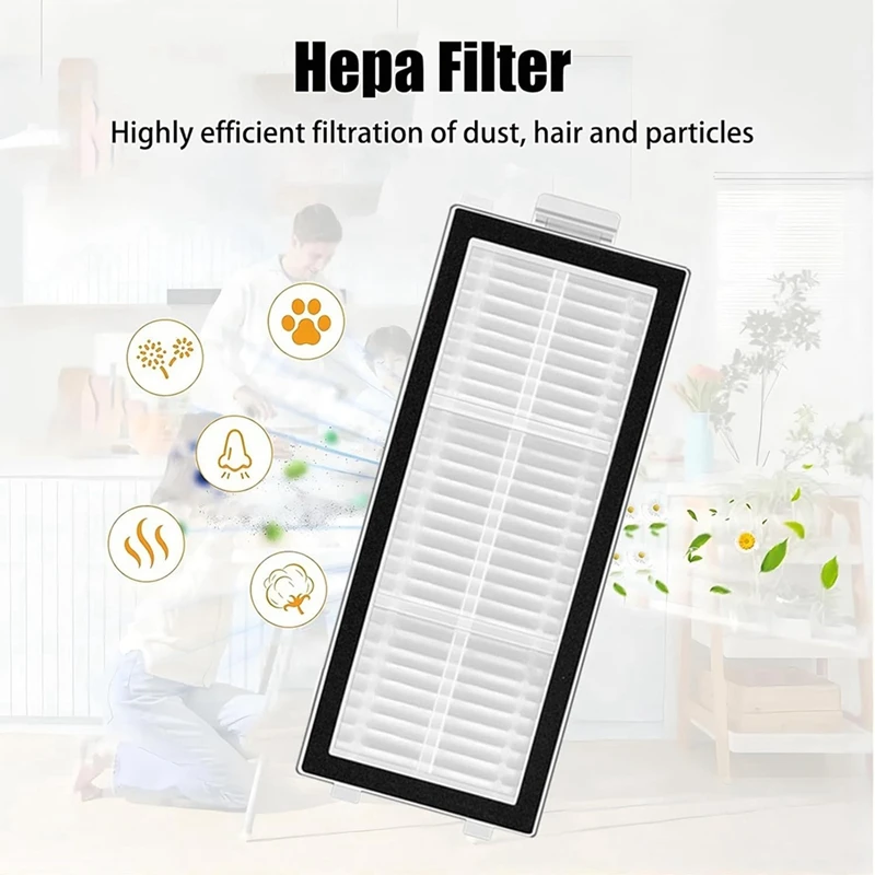 20 PCS Vacuum Cleaner Accessories For Roborock Qrevo Master Robot Main Side Brushes Mop Cloth Dust Bags Hepa Filters