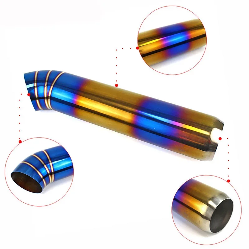 العالمي سيارة خمار ماسورة العادم 63 مللي متر 75 مللي متر السيارات العادم فوهة تلميح أنبوب الذيل JDM سبائك الألومنيوم عالية الجودة تعديل سباق