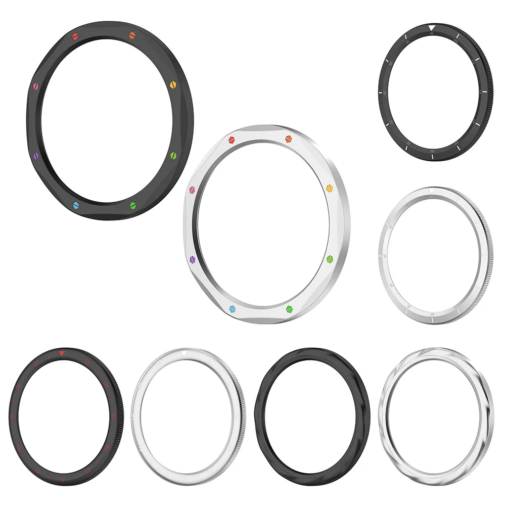 Metal Bezel Ring for Xiaomi Watch S4/S3 Metal Protector Watch Case Strap Cover Tempered Glass Protective Flim Metal Watch Bezel
