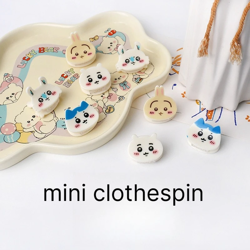 Ckw Small Hair Claw Clip Cute Usagi Rabbit Hachiware Cat Momonga Mini Hair Claw Barrettes Kawaii Hair Decor for Daily Wear
