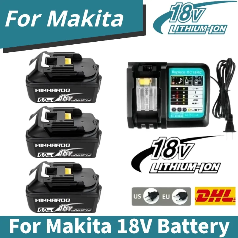 

For Makita 18V BL1850B 1860B 1840B 12.0Ah Lithium Battery for LXT/TD173D/BL1830/BL1860/TW251D/TD251DZ Power Tools Replacement
