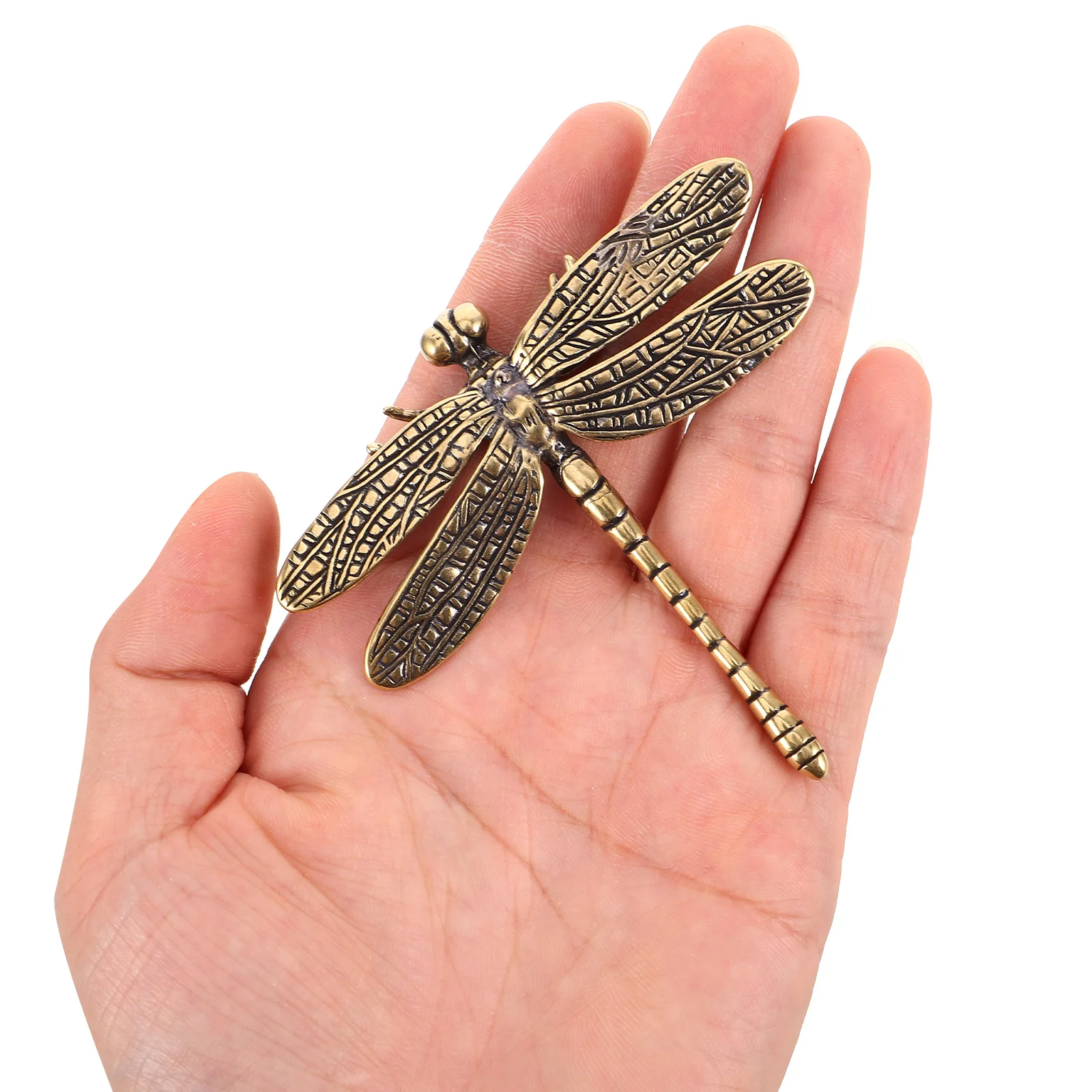 

Dragonfly Cabinet Knobs Vintage Brass Handles for Furniture Drawers Wardrobes Decorative Cute Butterfly Hardware
