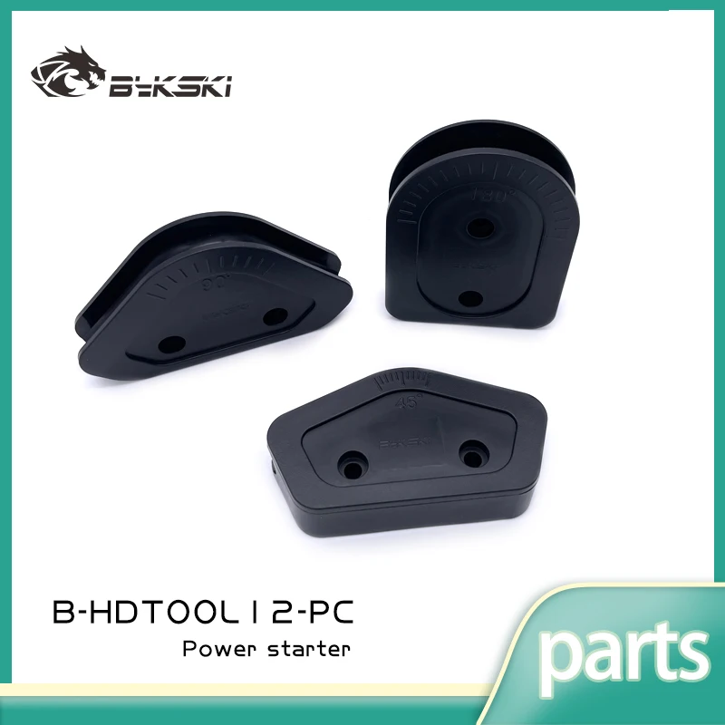 Bykski ABS Multi-angle Use for 12mm/14mm/16mm Outner Diameter Hard Tube Elbow Mold 3pcs/Set Bend Tool Kit for OD12/14/16mm Pipe