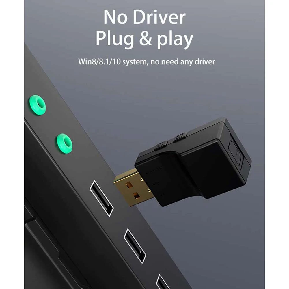 Bluetooth Transmitter + SPDIF 2 In 1 Bluetooth 5.0 Audio Transmitter Low Lantency Optical Wireless Adapter For Switch-ABWO