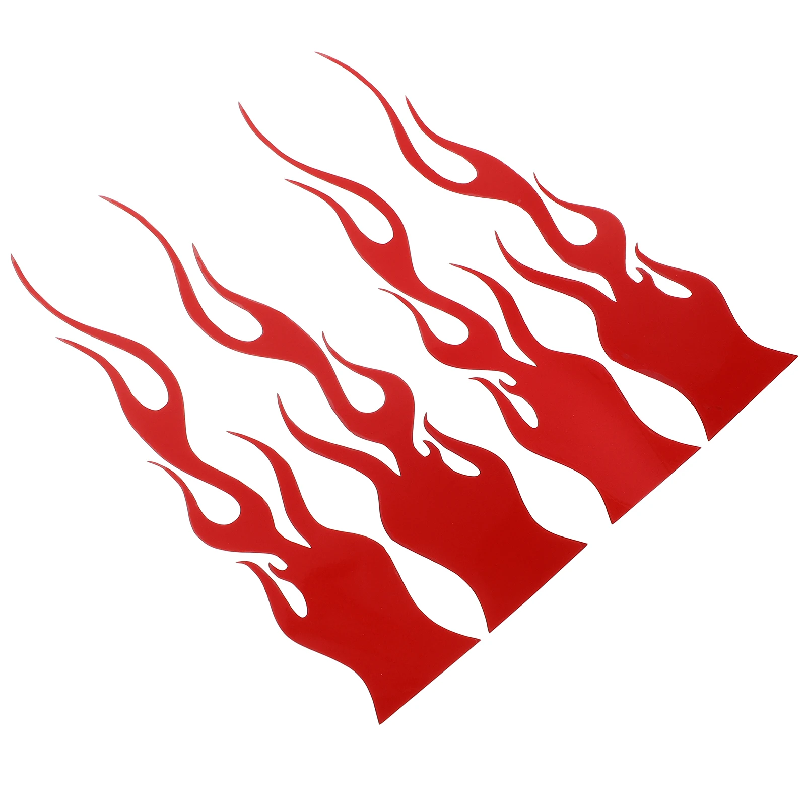 

Car Stickers Skateboard Fire Decals Reflective Waterproof Flame Pattern Installation Motorcycle Bike Red Car Computer