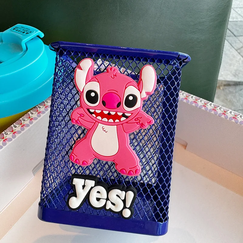 Anime Lilo Stitch Kawaii Penhouder Pennenbakje Desktop Ornament Stitch Penhouder met grote capaciteit Kerst Halloween Geschenken