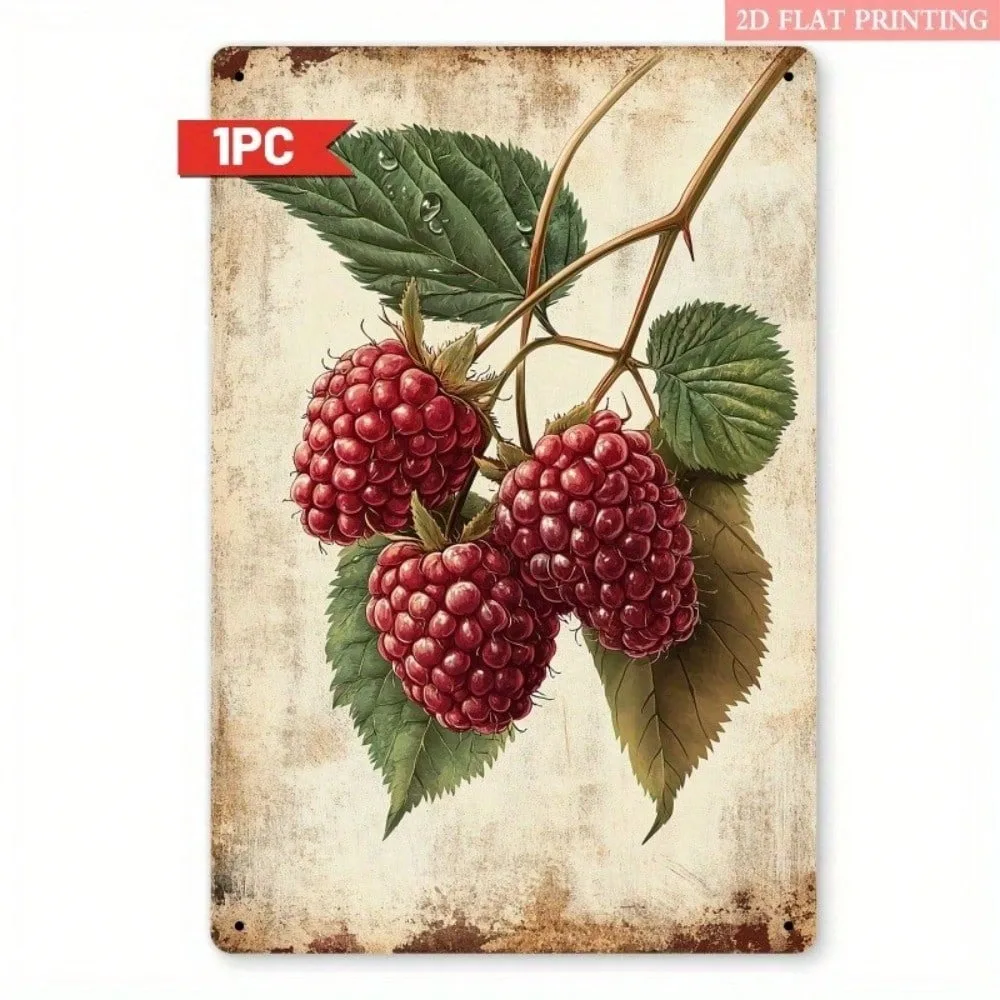 

Vintage Tin Metal Sign 8x12 Inch, Unique Art Deco Wall Art & Ramadan Decoration 2026 Gift, Rustic Farmhouse Décor for Kitchen, V